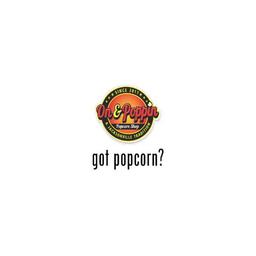 On & Poppin Popcorn logo